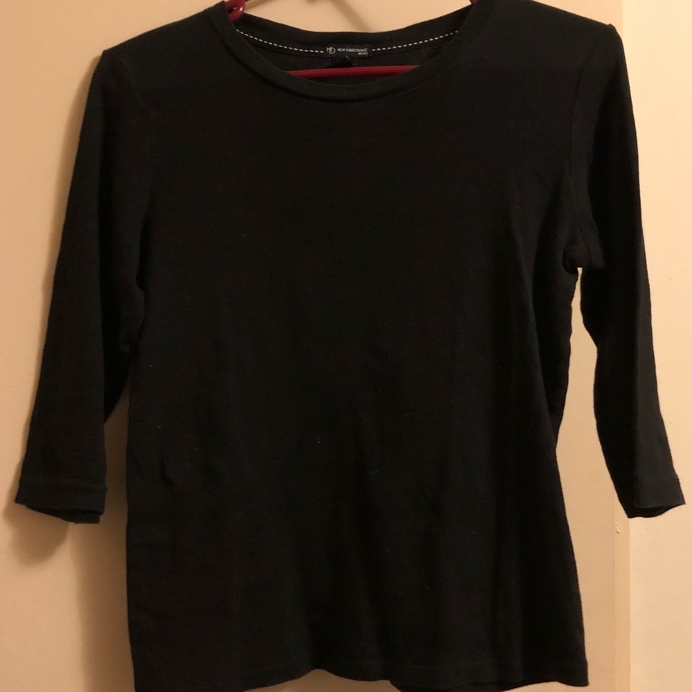 Ladies black long sleeve shirt